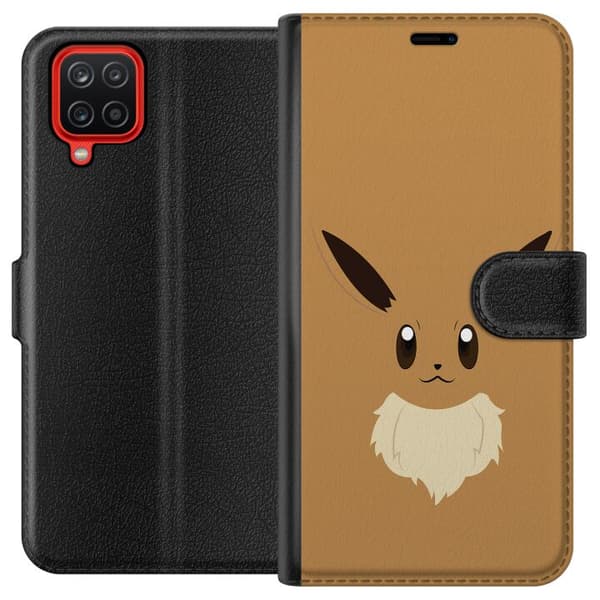 Samsung Galaxy A12 Lompakkokotelo Pokémon - Eevee