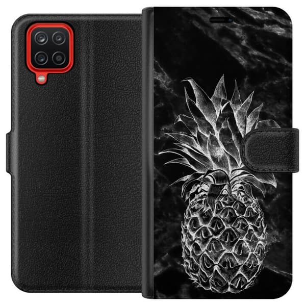 Samsung Galaxy A12 Tegnebogsetui Ananas
