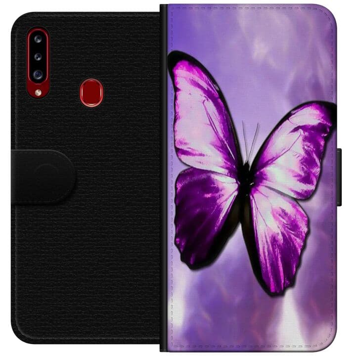 Samsung Galaxy A20s Plånboksfodral Fjäril
