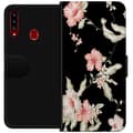 Miniatyrbilde 1 av 3: Samsung Galaxy A20s Lommeboketui Blomstermønster Svart