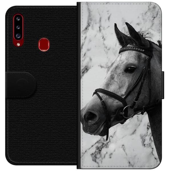 Samsung Galaxy A20s Tegnebogsetui Hest