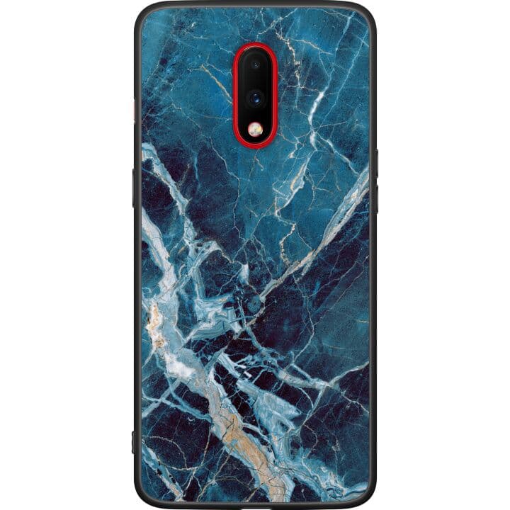 OnePlus 7 Svart Skal Marmor