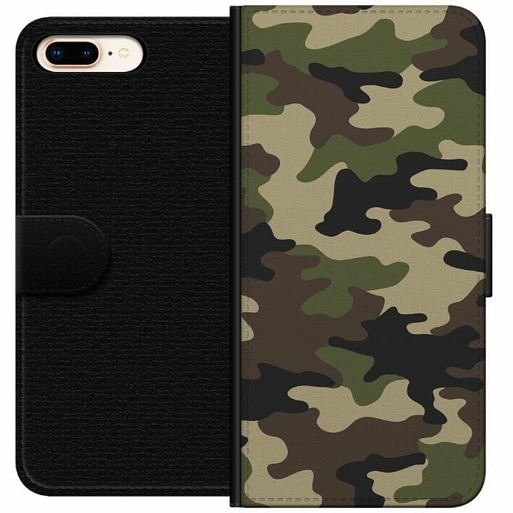 Apple iPhone 8 Plus Plånboksfodral Woodland Camo