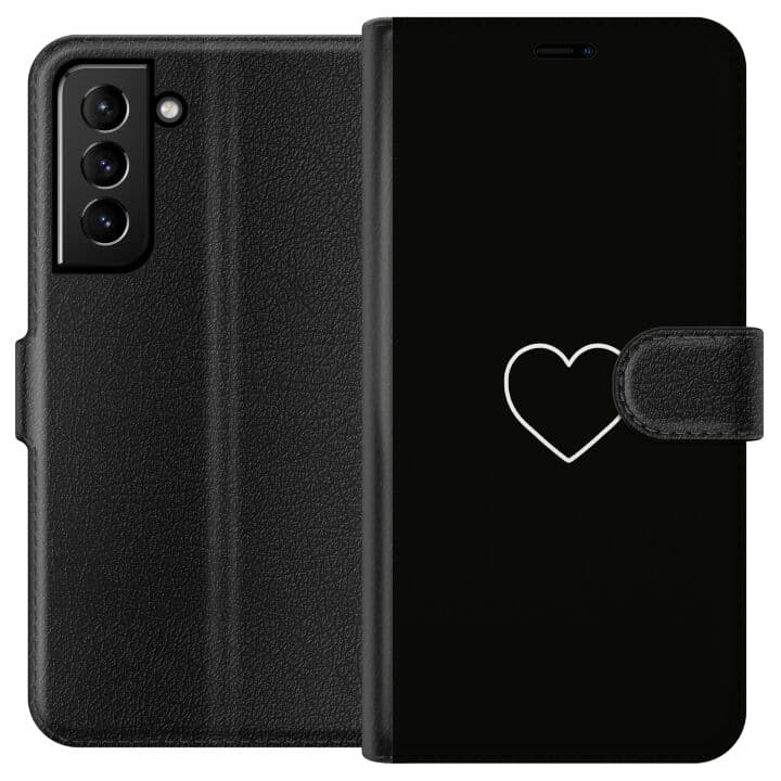 Samsung Galaxy S21+ 5G Plånboksfodral Hjärta
