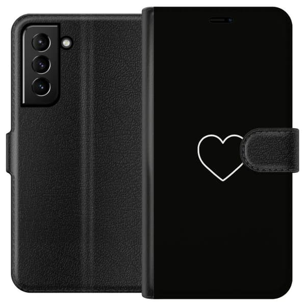 Samsung Galaxy S21+ 5G Plånboksfodral Hjärta