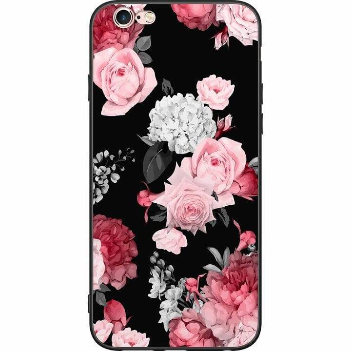 Apple iPhone 6 Svart Skal Floral Bloom