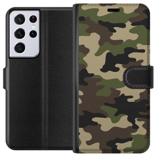 Samsung Galaxy S21 Ultra 5G Tegnebogsetui Skov camo