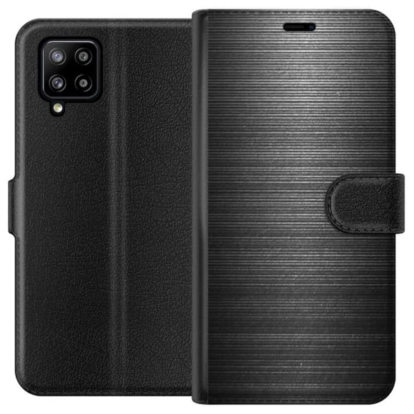 Samsung Galaxy A42 5G Tegnebogsetui Børstet Metal
