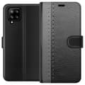 Miniatyrbillede 1 af 3: Samsung Galaxy A42 5G Tegnebogsetui Sort & Grå Læder