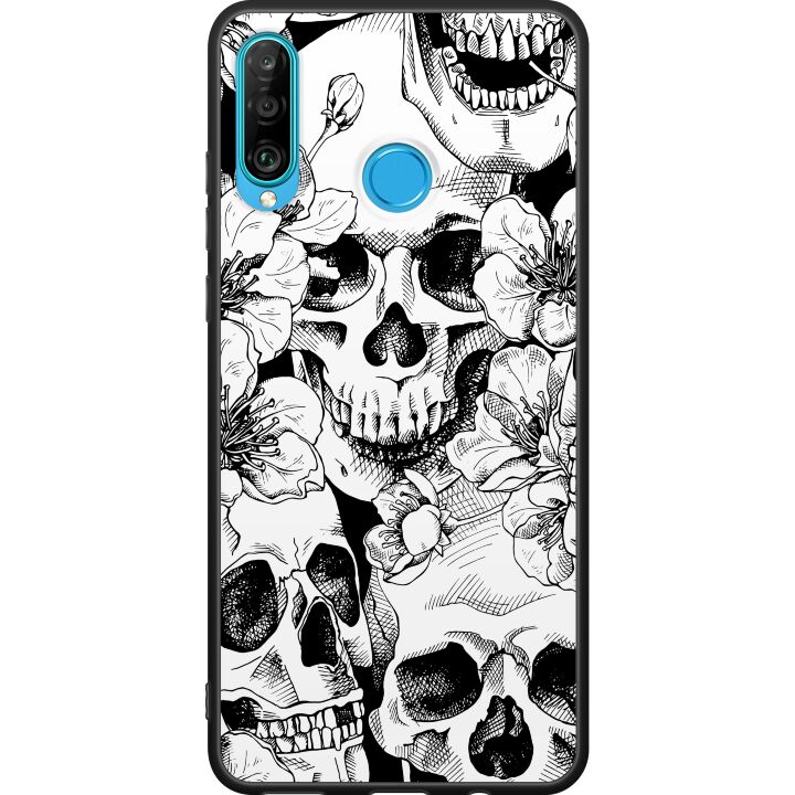 Huawei P30 lite Svart Skal Döskalle