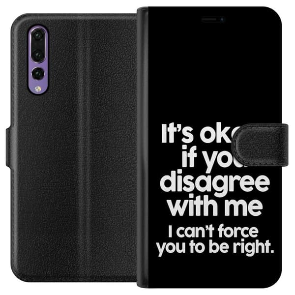 Huawei P20 Pro Tegnebogsetui Tekst