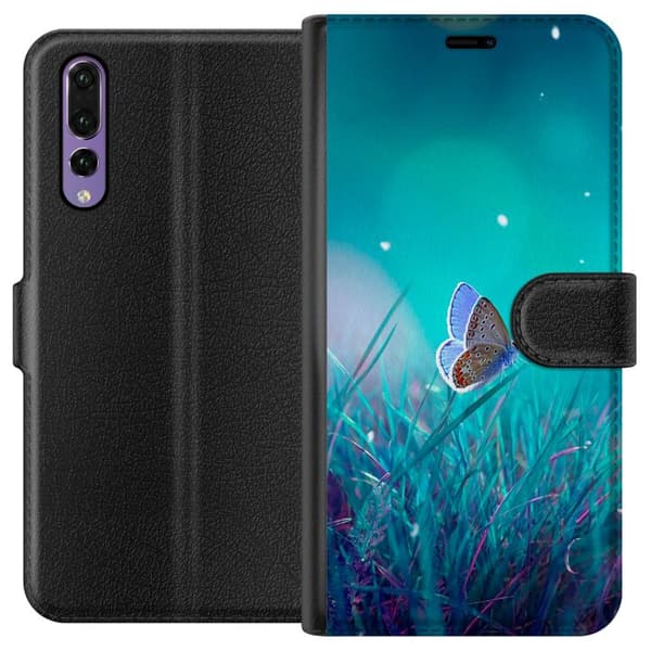 Huawei P20 Pro Tegnebogsetui Magisk Sommerfugl