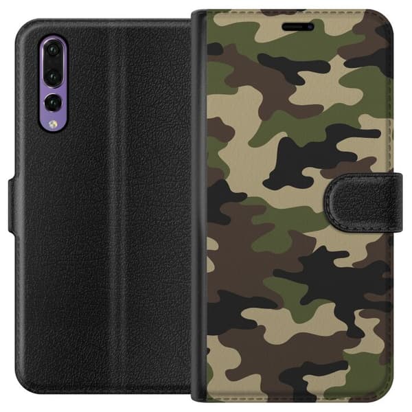 Huawei P20 Pro Tegnebogsetui Skov camo