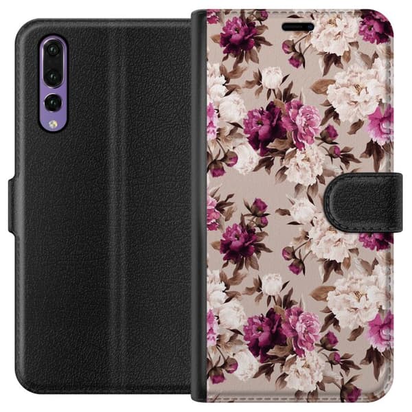 Huawei P20 Pro Tegnebogsetui Blomster