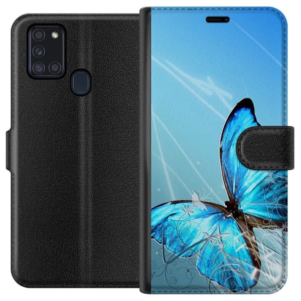 Samsung Galaxy A21s Plånboksfodral Fjäril