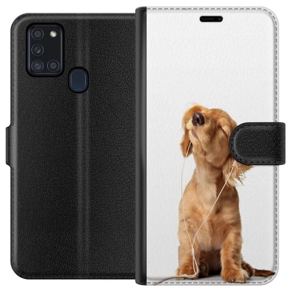 Samsung Galaxy A21s Plånboksfodral Hund