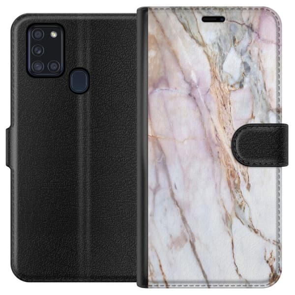 Samsung Galaxy A21s Plånboksfodral Marmor