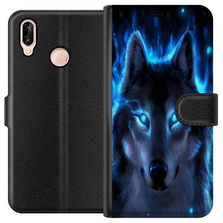 Huawei P20 lite Plånboksfodral Wolf