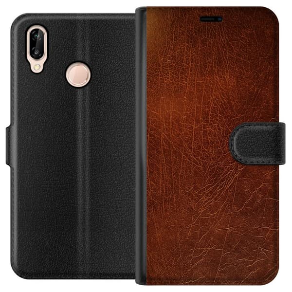 Huawei P20 lite Tegnebogsetui Læder
