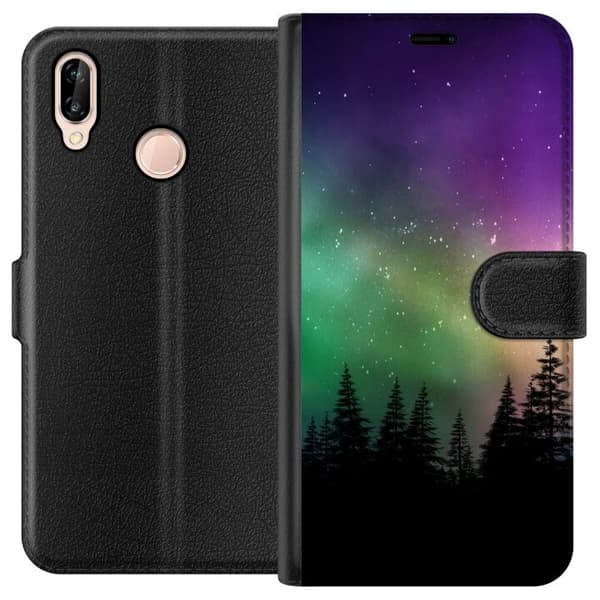 Huawei P20 lite Lommeboketui Nordlyset