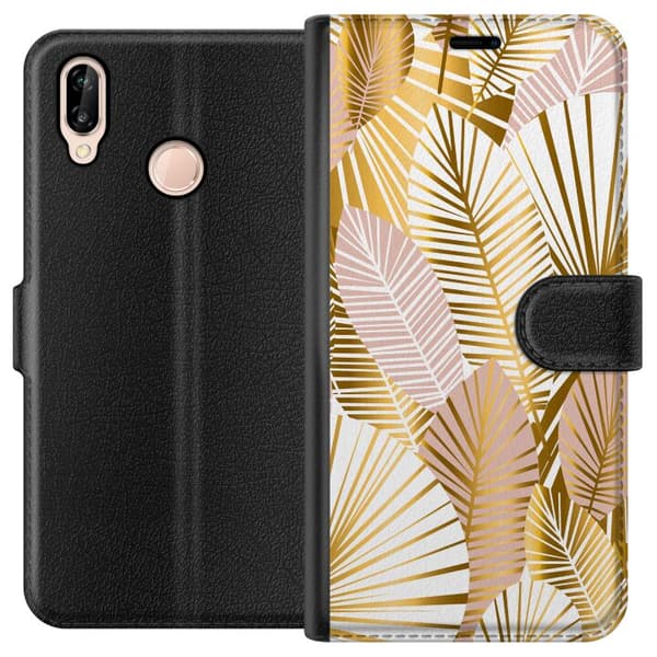 Huawei P20 lite Tegnebogsetui Guld
