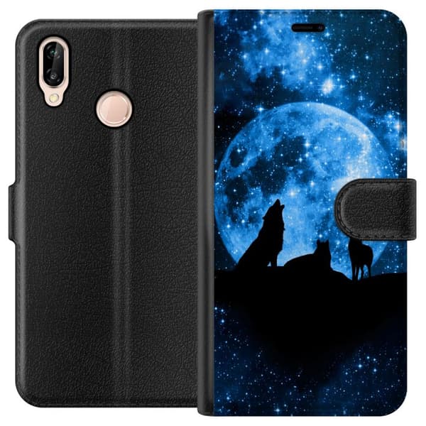 Huawei P20 lite Tegnebogsetui Ulve