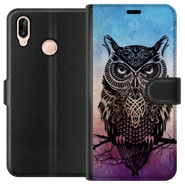 Huawei P20 lite Lommeboketui Ugle