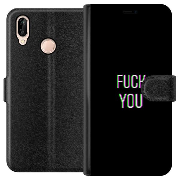 Huawei P20 lite Tegnebogsetui Fanden ta' dig