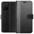 Miniatyrbillede 1 af 3: Samsung Galaxy S10 Lite Tegnebogsetui Sort & Grå Læder