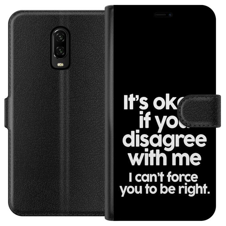 OnePlus 6T Plånboksfodral Text