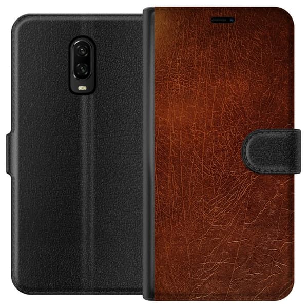 OnePlus 6T Plånboksfodral Läder