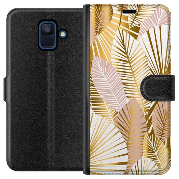 Samsung Galaxy A6 (2018) Lompakkokotelo Kulta