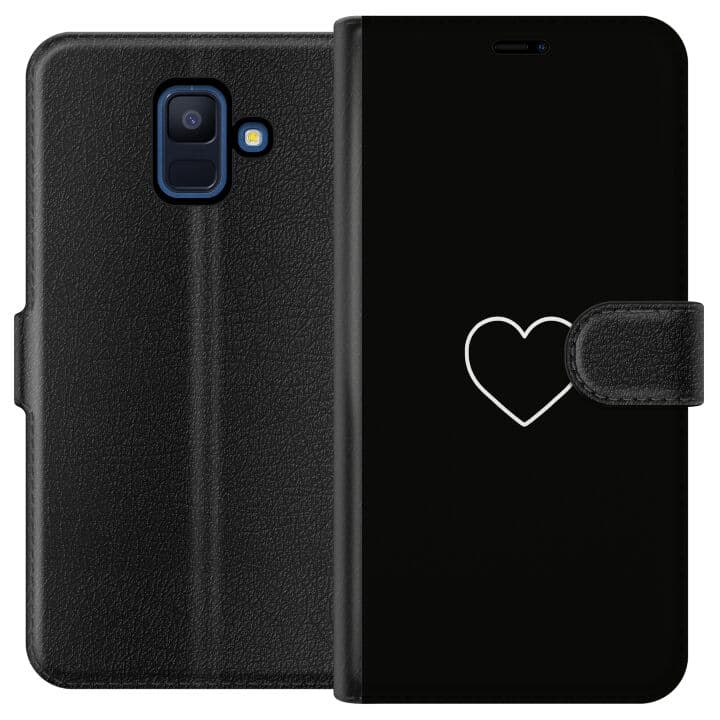 Samsung Galaxy A6 (2018) Plånboksfodral Hjärta