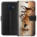 Miniatyrbillede 1 af 3: Samsung Galaxy A6 (2018) Tegnebogsetui Heste
