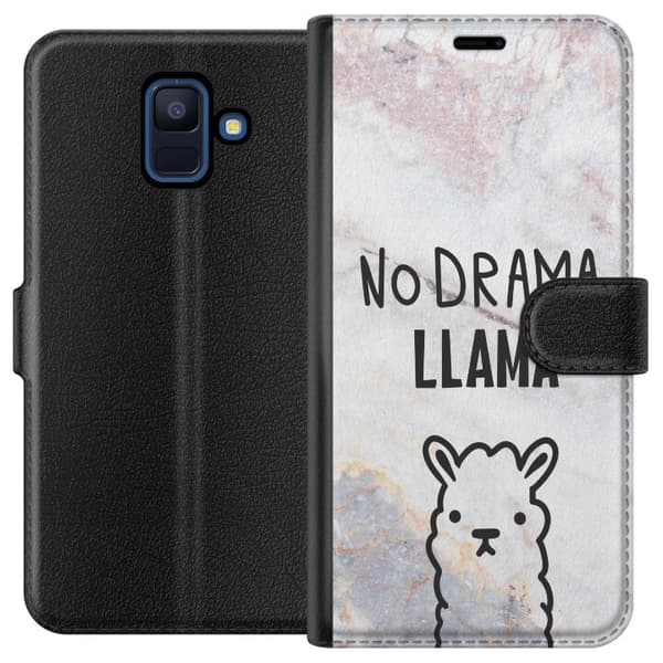 Samsung Galaxy A6 (2018) Lommeboketui Llama Marble