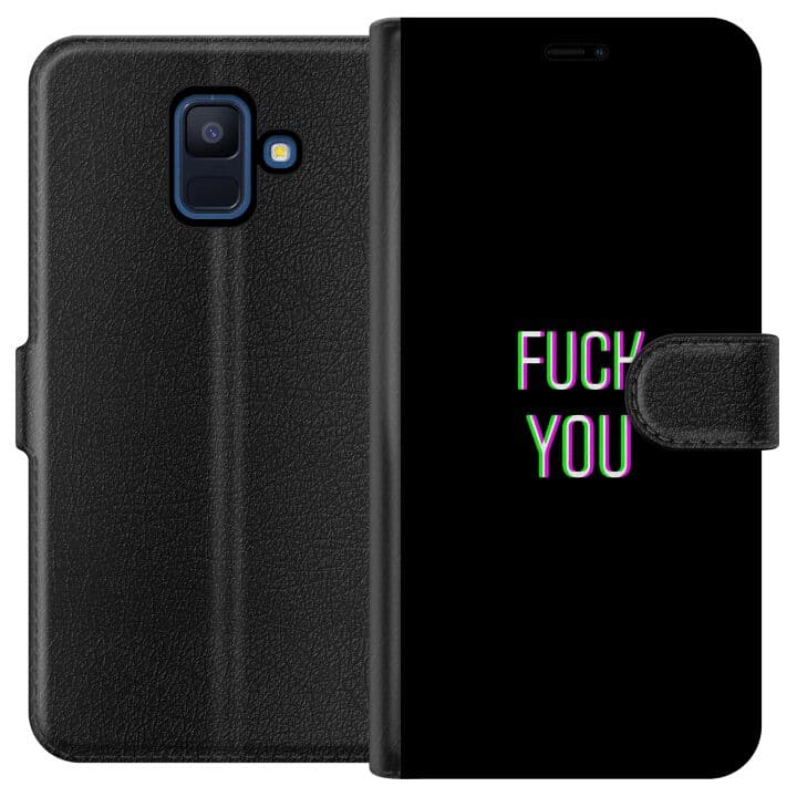 Samsung Galaxy A6 (2018) Plånboksfodral FUCK YOU *