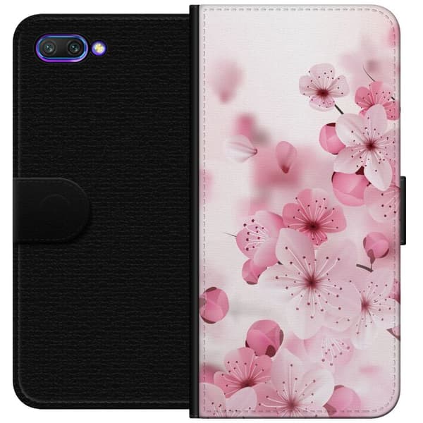 Honor 10 Lompakkokotelo Kirsikankukka