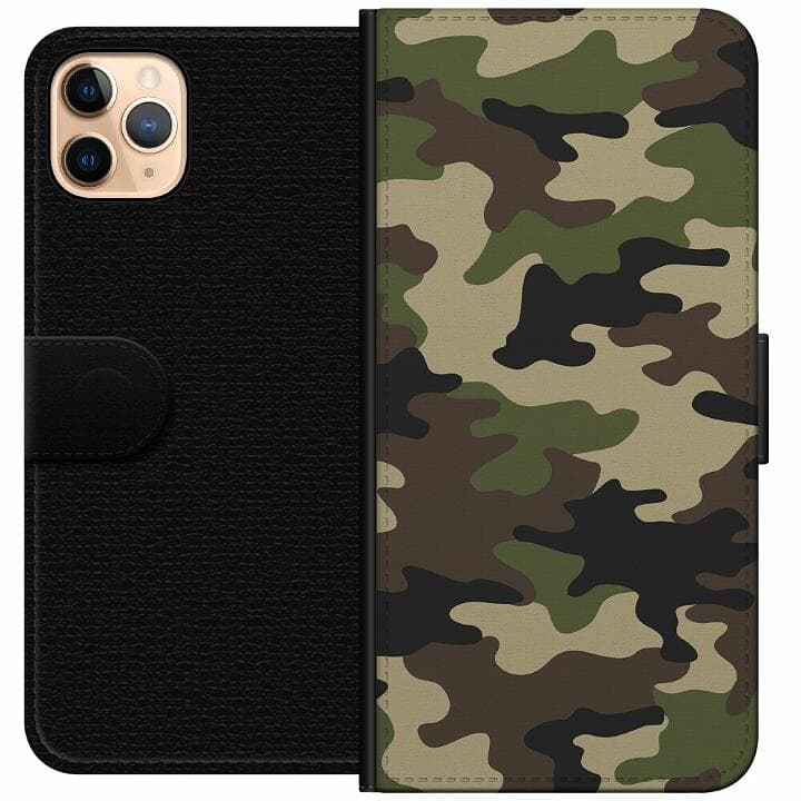 Apple iPhone 11 Pro Max Plånboksfodral Woodland Camo