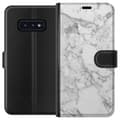 Pikkukuva 1 / 3: Samsung Galaxy S10e Lompakkokotelo Marmori Valkoinen