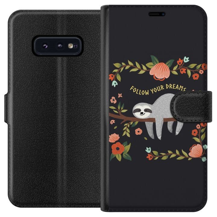 Samsung Galaxy S10e Plånboksfodral Sloth of wisdom