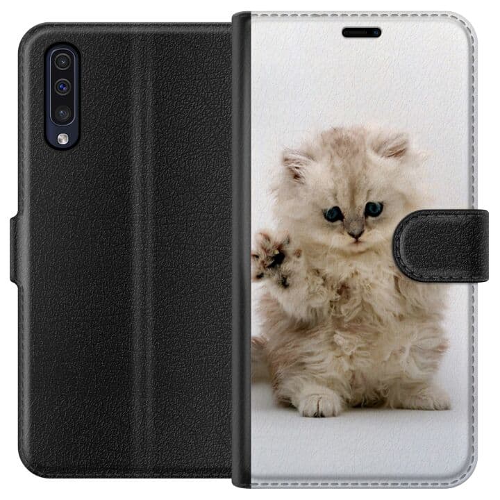 Samsung Galaxy A50 Plånboksfodral Katt