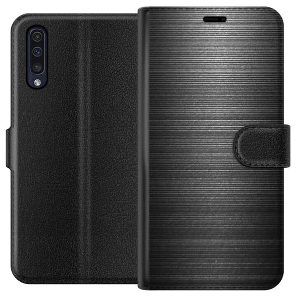 Samsung Galaxy A50 Plånboksfodral Brushed Metal