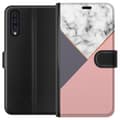 Pikkukuva 1 / 3: Samsung Galaxy A50 Lompakkokotelo Marmori Leikkaus