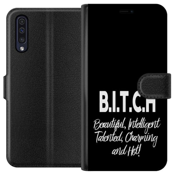 Samsung Galaxy A50 Tegnebogsetui Tekst