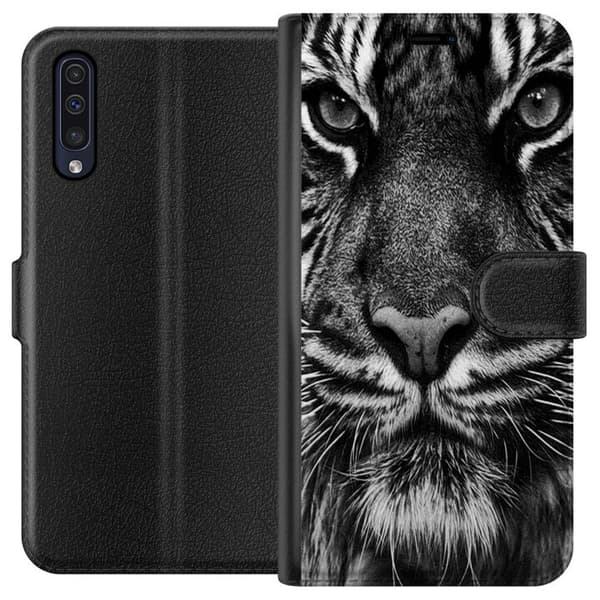 Samsung Galaxy A50 Lompakkokotelo Tiikeri