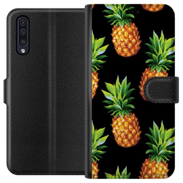 Samsung Galaxy A50 Plånboksfodral Ananas