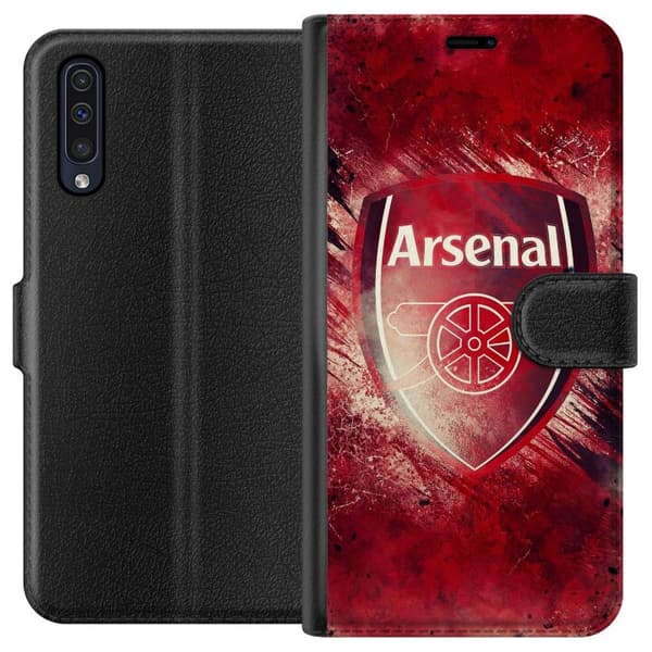 Samsung Galaxy A50 Lompakkokotelo Arsenal Jalkapallo