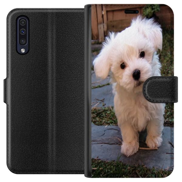 Samsung Galaxy A50 Tegnebogsetui Hund