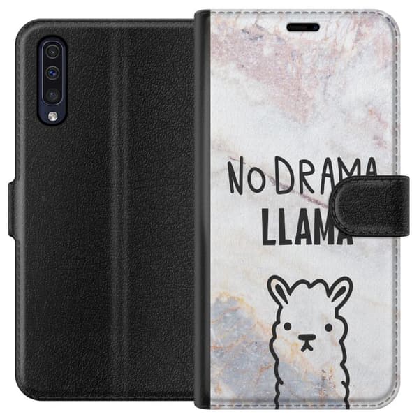 Samsung Galaxy A50 Lompakkokotelo Llama Marmori