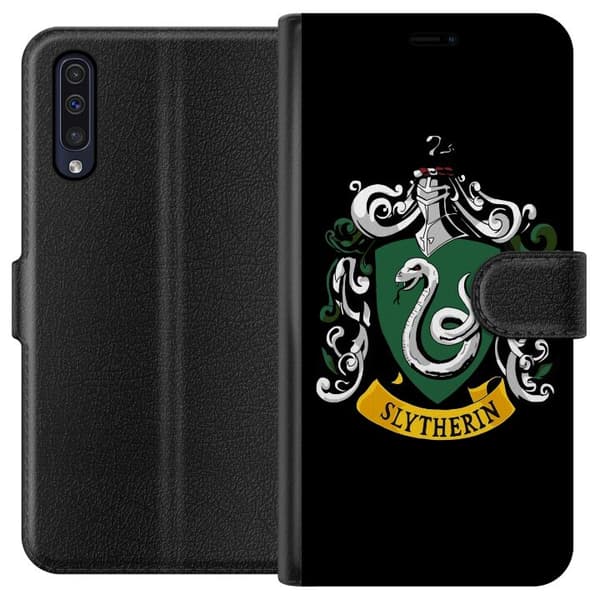 Samsung Galaxy A50 Lompakkokotelo Harry Potter - Slytherin